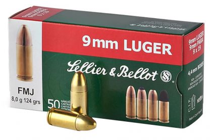 SELLIER & BELLOT 9MM LUGER 8G