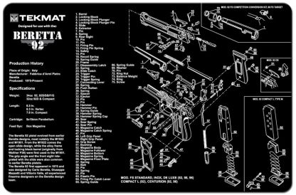 Podloga za čiščenje orožja Beretta 92