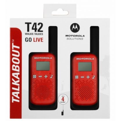 PMR Motorola Walkie Talkie T42 rdeč - Image 2