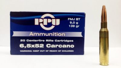 Strelivo PPU A-208 6,5X52 CARCANO FMJ BT 9,0G (139GR)