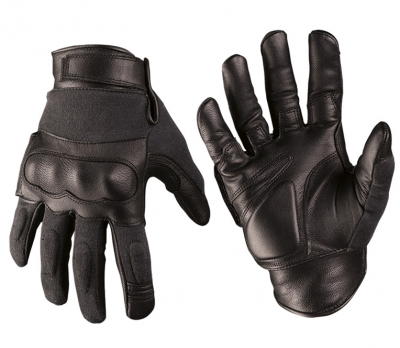 Rokavice tactical - leather/aramide