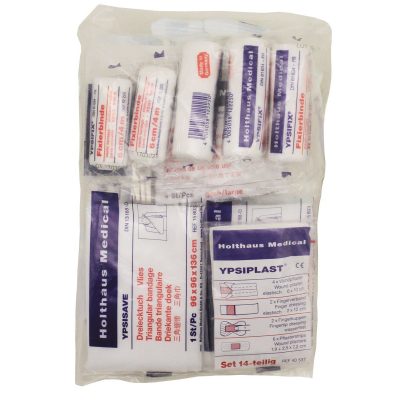 PRVA POMOČ - First Aid Filling Assortment, HOLTHAUS, 43-part, DIN 13164