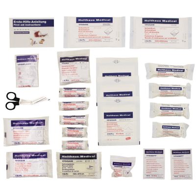 PRVA POMOČ - First Aid Filling Assortment, HOLTHAUS, 43-part, DIN 13164 - Image 2