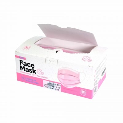 Zaščitna maska odrasla roza 50 kos - Image 4