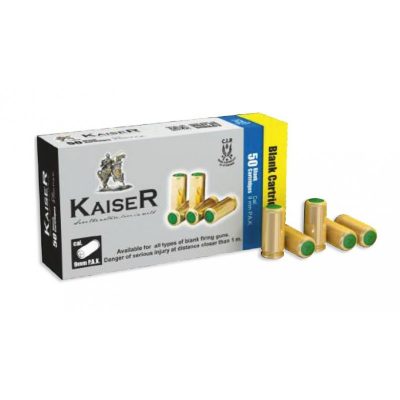 NABOJI SLEPI 9MM P.A.K. KAISER, TURAC (50 KOS)