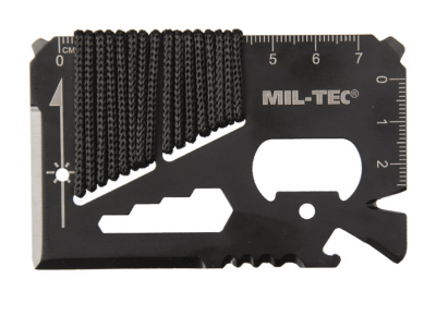 SURVIVAL TOOL CARD PARACORD WITH CASE - Mil-Tec