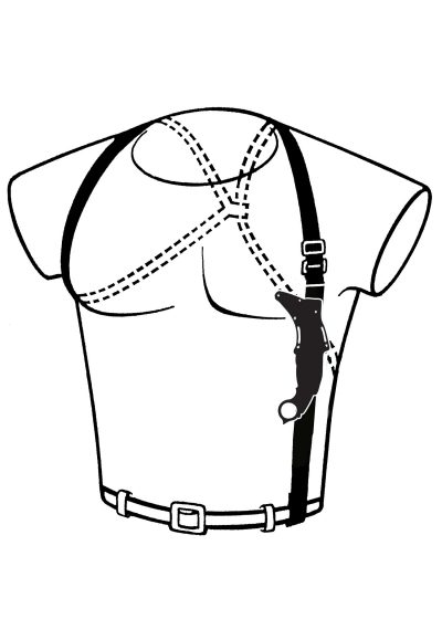 Nož Honshu Karambit Black with shoulder carrying system - Image 3