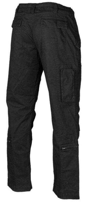 Hlače BLACK COTTON PREWASH PILOT PANTS ′STRAIGHT CUT′ - Image 2