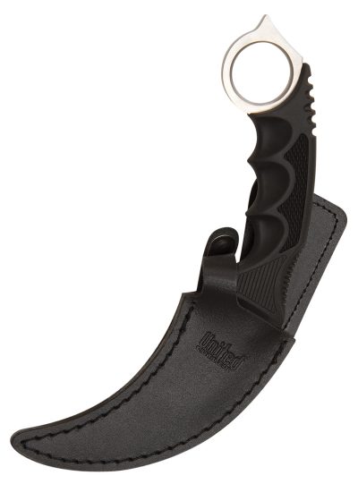 Nož Honshu karambit knife, silver colored, with boot sheath - Image 3