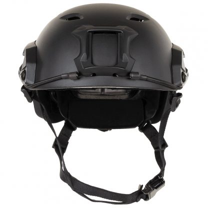 Čelada airsoft, US Helmet, FAST-paratroopers , BLACK, rails, ABS-plastic - Image 4