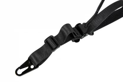 Pas- Adjustable 2-point Tactical Sling with Padding - Black - Image 2