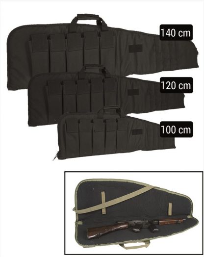 Torba za puško Miltec - BLACK  RIFLE CASE WITH STRAP