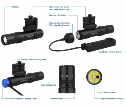 Taktična LED Olight Odin GL Mini - Image 2