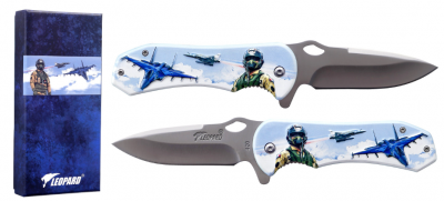 Nož NKM preklopni - 8550 LEOPARD - AIRFORCE