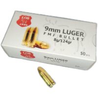 Strelivo 9mm LOS 9mm LUGER FMJ 8g/124gr